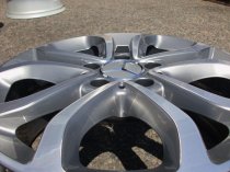 USED 17 INCH GENUINE MERCEDES 5 TWIN SPOKE ALLOY WHEELS,FULLY REFURBED , W205 204 C CLASS + FIT A/B CLASS 5x112