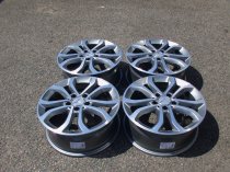 USED 17" GENUINE MERCEDES 5 TWIN SPOKE ALLOY WHEELS,FULLY REFURBED , W205 204 C CLASS + FIT A/B CLASS