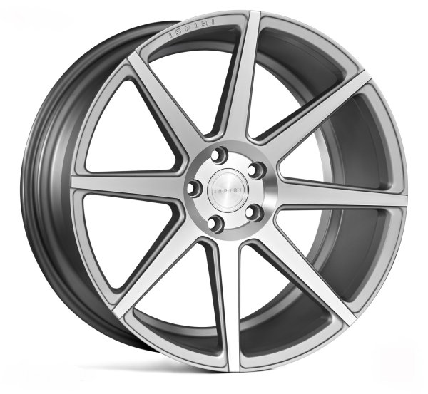 NEW 20 INCH ISPIRI ISR8 ALLY WHEELS IN SATIN SILVER WITH SATIN POLISHED FACE AND DEEPER CONCAVE 10.5" REARS 5x120