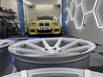 NEW 20 INCH ISPIRI ISR8 ALLY WHEELS IN SATIN SILVER WITH SATIN POLISHED FACE AND DEEPER CONCAVE 10.5" REARS 5x120