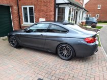 NEW 19 INCH ISPIRI FFP1 ALLOY WHEELS IN CARBON GREY BRUSHED, WITH DEEPER CONCAVE 10" REARS 5x120