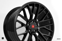 NEW 19 INCH ISPIRI FFP1 ALLOY WHEELS IN CORSA GLOSS BLACK WITH DEEPER CONCAVE 10" REARS 5x120