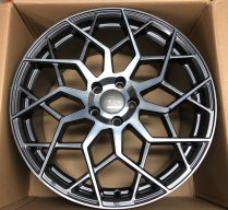 NEW 19" VEEMANN V-FS42 ALLOY WHEELS IN GRAPHITE SMOKE POL WITH WIDER 9.5" REARS 5x112
