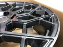 NEW 19 INCH VEEMANN V-FS42 ALLOY WHEELS IN GRAPHITE SMOKE MACHINE WITH DEEPER CONCAVE 9.5" REAR OPTION 5x112