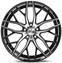 NEW 20" 1AV ZX11 ALLOY WHEELS IN GLOSS BLACK WITH POLISHED FACE DEEPER CONCAVE 10" REARS