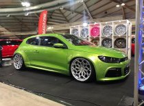 NEW 18 INCH VEEMANN V-FS42 ALLOY WHEELS IN SILVER MACHINED WITH DEEPER CONCAVE 9" REAR OPTION 5x112