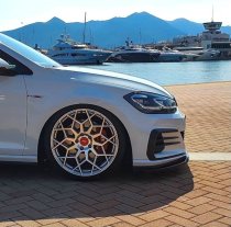 NEW 18 INCH VEEMANN V-FS42 ALLOY WHEELS IN SILVER MACHINED WITH DEEPER CONCAVE 9" REAR OPTION 5x112