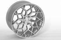 NEW 21 INCH VEEMANN V-FS42 ALLOY WHEELS IN SILVER MACHINED WITH DEEPER CONCAVE 10.5" REARS 5x112