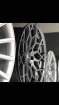 NEW 21 INCH VEEMANN V-FS42 ALLOY WHEELS IN GLOSS GRAPHITE WITH DEEPER CONCAVE 10.5" REARS 5x112