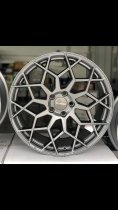 NEW 21 INCH VEEMANN V-FS42 ALLOY WHEELS IN GLOSS GRAPHITE WITH DEEPER CONCAVE 10.5" REAR OPTION 5x120