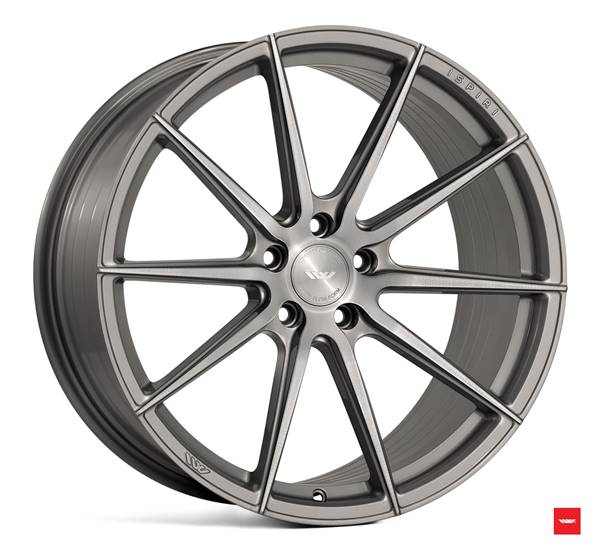 NEW 19" ISPIRI FFR1 MULTI-SPOKE ALLOY WHEELS IN CARBON GREY BRUSHED, DEEPER CONCAVE 9.5" REARS et42/40