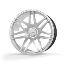 NEW 19" STROM STR3 ALLOY WHEELS IN HYPER SILVER WITH DEEPER CONCAVE 10" REARS