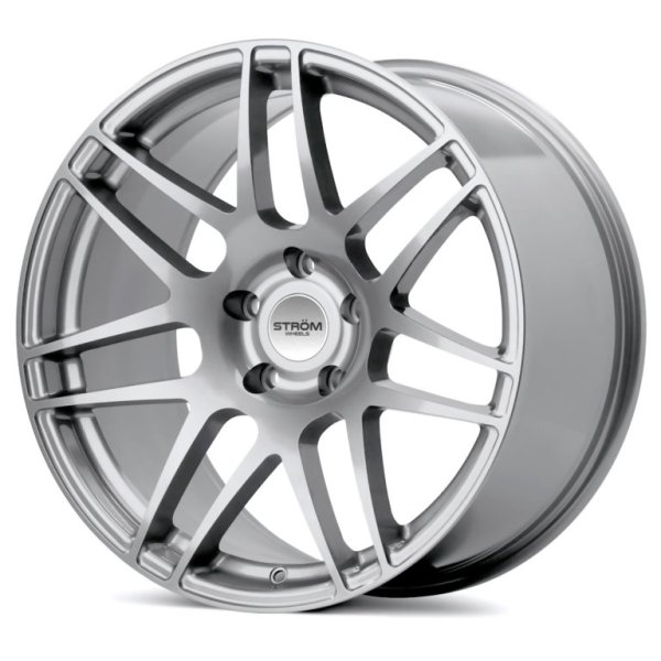 NEW 19" STROM STR3 ALLOY WHEELS IN HYPER SILVER WITH ULTRA DEEP CONCAVE 11" REARS