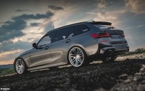 NEW 20 INCH STROM STR3 ALLOY WHEELS IN QUARTZ SILVER WITH DEEPER CONCAVE 10" REAR OPTION 5x120