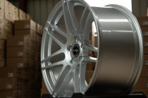 NEW 20 INCH STROM STR3 ALLOY WHEELS IN QUARTZ SILVER WITH DEEPER CONCAVE 10" REAR OPTION 5x120