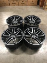 NEW 19" STROM STR3 ALLOY WHEELS IN GLOSS GUNMETAL WITH DEEPER CONCAVE 10" REARS