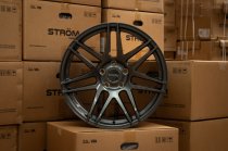 NEW 20 INCH STROM STR3 ALLOY WHEELS IN GLOSS GUNMETAL WITH DEEPER CONCAVE 10" REAR OPTION 5x120