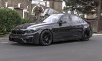 NEW 19 INCH STROM STR3 ALLOY WHEELS IN SATIN BLACK WITH DEEP CONCAVE 10" REAR OPTION 5x120