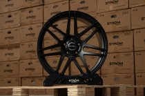 NEW 19 INCH STROM STR3 ALLOY WHEELS IN SATIN BLACK WITH DEEP CONCAVE 10" REAR OPTION 5x120