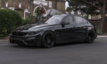 NEW 19 INCH STROM STR3 ALLOY WHEELS IN SATIN BLACK WITH DEEP CONCAVE 10" OR 11" REARS 5x120