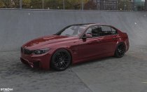 NEW 19 INCH STROM STR3 ALLOY WHEELS IN SATIN BLACK WITH DEEP CONCAVE 10" OR 11" REARS 5x120