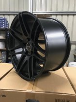 NEW 19" STROM STR3 ALLOY WHEELS IN SATIN BLACK WITH ULTRA DEEP CONCAVE 11" REARS