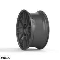 NEW 19" STROM STR2 ALLOY WHEELS IN SATIN GUNMETAL WITH DEEPER CONCAVE 9.5" OR 10" REARS