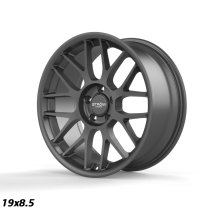 NEW 19 INCH STROM STR2 ALLOY WHEELS IN SATIN GUNMETAL WITH DEEPER CONCAVE 9.5" OR 10" REARS 5x120
