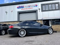 NEW 19 INCH STROM STR2 ALLOY WHEELS IN QUARTZ SILVER WITH DEEPER CONCAVE 9.5" OR 10" REARS 5x120