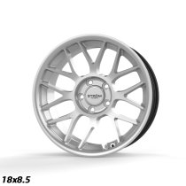 NEW 19″ STROM STR2 ALLOY WHEELS IN QUARTZ SILVER WITH DEEPER CONCAVE 9.5″ REARS