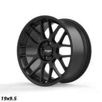 NEW 19 INCH STROM STR2 ALLOY WHEELS IN SATIN BLACK WITH DEEPER CONCAVE 9.5" OR 10" REAR 5x120