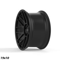 NEW 19 INCH STROM STR2 ALLOY WHEELS IN SATIN BLACK WITH DEEPER CONCAVE 9.5" OR 10" REAR 5x120