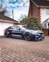 NEW 19 INCH STROM STR2 ALLOY WHEELS IN SATIN BLACK WITH DEEPER CONCAVE 9.5" OR 10" REAR 5x120