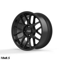 NEW 18 INCH STROM STR2 ALLOY WHEELS IN SATIN BLACK WITH DEEPER CONCAVE 10" REAR OPTION 5x120