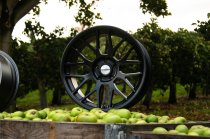 NEW 18 INCH STROM STR2 ALLOY WHEELS IN SATIN BLACK WITH DEEPER CONCAVE 10" REAR OPTION 5x120