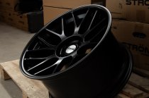 NEW 18 INCH STROM STR2 ALLOY WHEELS IN SATIN BLACK WITH DEEPER CONCAVE 10" REAR OPTION 5x120