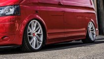 NEW 18 INCH VEEMANN V-FS44 ALLOY WHEELS IN SILVER MACHINED WITH DEEPER CONCAVE 9" REAR ALL ROUND 5x112