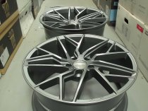 NEW 19" VEEMANN V-FS44 ALLOY WHEELS IN GLOSS GRAPHITE WITH WIDER 9.5" REARS