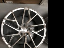 NEW 20" VEEMANN V-FS44 ALLOY WHEELS IN SILVER WITH POLISHED FACE DEEP CONCAVE 10" REARS