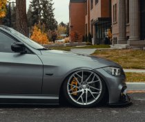 NEW 21 INCH VEEMANN V-FS44 ALLOY WHEELS IN SILVER MACHINED WITH DEEPER CONCAVE 10.5" REARS 5x112