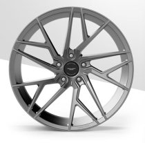 NEW 21 INCH VEEMANN V-FS44 ALLOY WHEELS IN GLOSS GUNMETAL WITH DEEPER CONCAVE 10.5" REARS 5x112