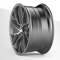 NEW 21 INCH VEEMANN V-FS44 ALLOY WHEELS IN GLOSS GUNMETAL WITH DEEPER CONCAVE 10.5" REARS 5x112