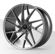 NEW 21 INCH VEEMANN V-FS44 ALLOY WHEELS IN GLOSS GUNMETAL WITH DEEPER CONCAVE 10.5" REARS 5x112