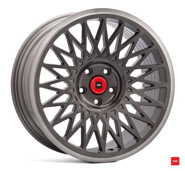 NEW 18" ISPIRI CSR-FF4 ALLOY WHEELS IN CARBON GREY BRUSHED WITH DEEPER CONCAVE 9.5" REARS