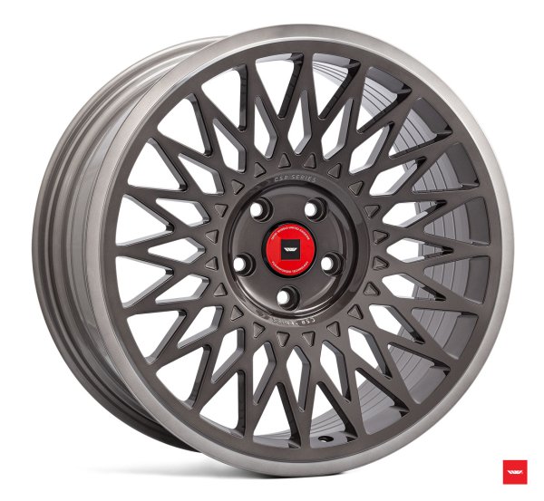 NEW 18 INCH ISPIRI CSR-FF4 ALLOY WHEELS IN CARBON GREY BRUSHED WITH DEEPER CONCAVE 9.5" REARS 5x112