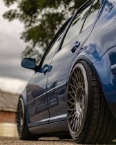 NEW 19 INCH ISPIRI CSR-FF4 ALLOY WHEELS IN CARBON GREY BRUSHED WITH DEEPER CONCAVE 9.5" REARS 5x120