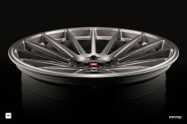 NEW 19 INCH ISPIRI FFP2 ALLOY WHEELS IN CARBON GREY BRUSHED WITH DEEPER CONCAVE 9.5" REAR OPTION 5x112