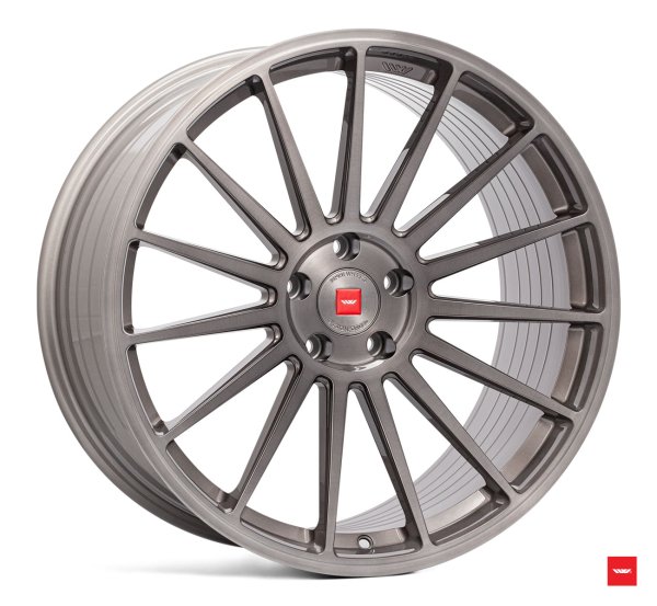 NEW 19 INCH ISPIRI FFP2 ALLOY WHEELS IN CARBON GREY BRUSHED WITH DEEPER CONCAVE 9.5" REAR OPTION 5x112