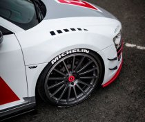 NEW 19 INCH ISPIRI FFP2 ALLOY WHEELS IN CARBON GREY BRUSHED WITH DEEPER CONCAVE 10" REARS 5x120