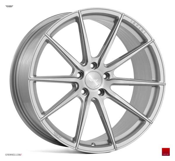 NEW 19" ISPIRI FFR1 ALLOY WHEELS IN PURE SILVER WITH BRUSHED FACE, DEEPER CONCAVE 10" REARS